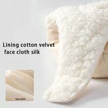 1pc Women's Thermal Lined Warm Trapper Hat With Rabbit Fur Earflaps And Windproof/Waterproof Function, Suitable For Autumn/Winter Riding And Outdoor Sports - Beige - View 3