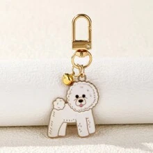 1入組男式寵物紀念標籤鑰匙扣狗頭吊墜,白色馬爾濟斯犬動物搪瓷寵物防護魅力鑰圈,適用於女士手提袋,首飾,男女少年兒童及寵物愛好者禮物 - 多色 - 查看 10