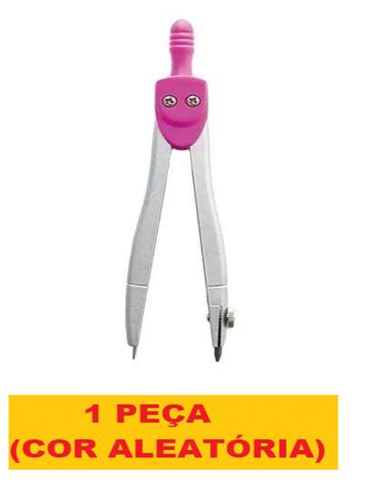 Compasso Metálico Preto Leo&Leo Resinas Termoplásticas, Metal E Grafite