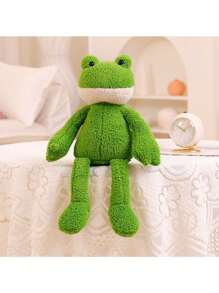 Lindo Juguete De Peluche De Rana De Piernas Largas, Muñeco Relleno, Regalo De Año Nuevo O Cumpleaños - Verde - Ver 8