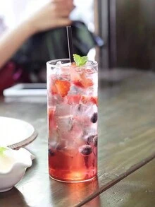 1入組簡約透明圓形直桿咖啡＆茶＆果汁玻璃杯,耐熱,適合早餐 - 無色 - 查看 7