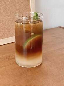 1入組簡約透明圓形直桿咖啡＆茶＆果汁玻璃杯,耐熱,適合早餐 - 無色 - 查看 8