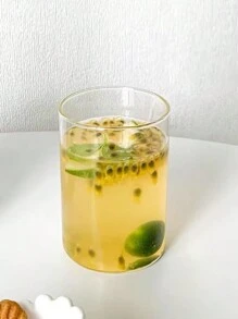 1入組簡約透明圓形直桿咖啡＆茶＆果汁玻璃杯,耐熱,適合早餐 - 無色 - 查看 6