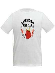 Playera Hombre Aldogon Cheemsfire club cheems fire club - Blanco - Ver 1