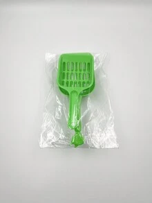 2pcs/Set Plastic Litter Scoop With Mesh, One Large And One Small, Portable Pet Waste Cleaning Tool For Cats And Small/Medium Dogs - Green - View 2