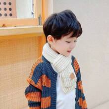 Children's Knitted Scarf For Fall/Winter, Baby Scarf For Boys & Girls, Lovely Design For Toddler Girls - Multicolor - View 4