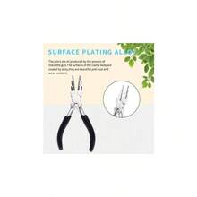 1入長度153毫米鋼鐵製六段式包覆圓鼻鉗-適合diy珠寶製作工具 - 紅色 - 查看 8