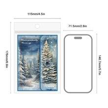 30張「溫暖冬日」雪景材料紙組，DIY相簿和節日禮品必備 - 藍色 - 查看 11