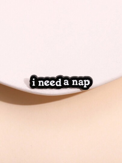 1 Stück Ich Brauche Einen Nap Cartoon Brosche Anstecker, Unisex Tägliche Accessoires