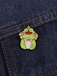 1 件可愛小丑青蛙造型卡通動物胸針,男女通用日常配件 - 動物 - 查看 2