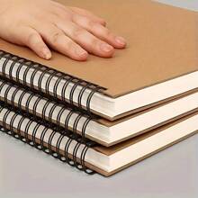 3/1入組學生繪畫冊藝術用品,素描紙a4水彩畫冊,水彩紙藝術練習材料,學生a4尺寸 - 黃色 - 查看 6