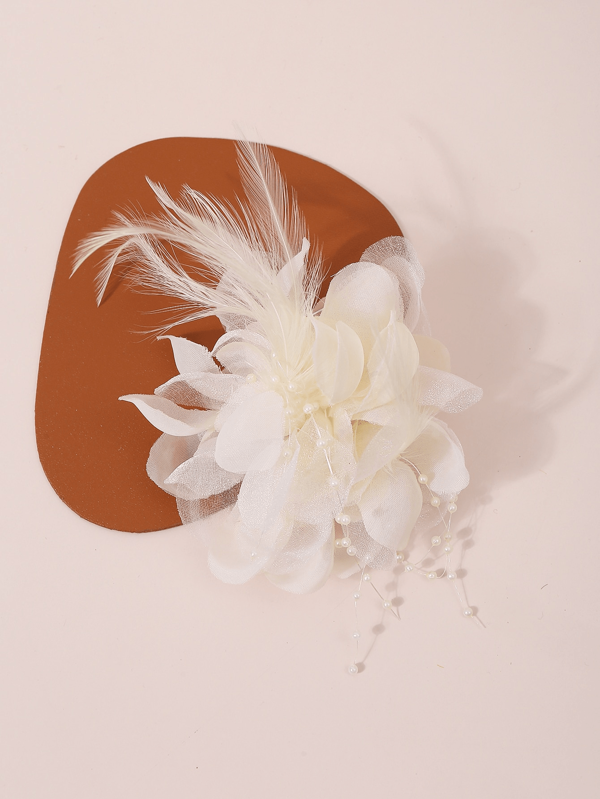 1 Peça Presilha de Cabelo Fashionista de Pétala e Pena de Alta Qualidade, Ganchos de Cabelo, Barrettes de Cabelo