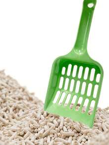 2pcs/Set Plastic Litter Scoop With Mesh, One Large And One Small, Portable Pet Waste Cleaning Tool For Cats And Small/Medium Dogs - Green - View 3