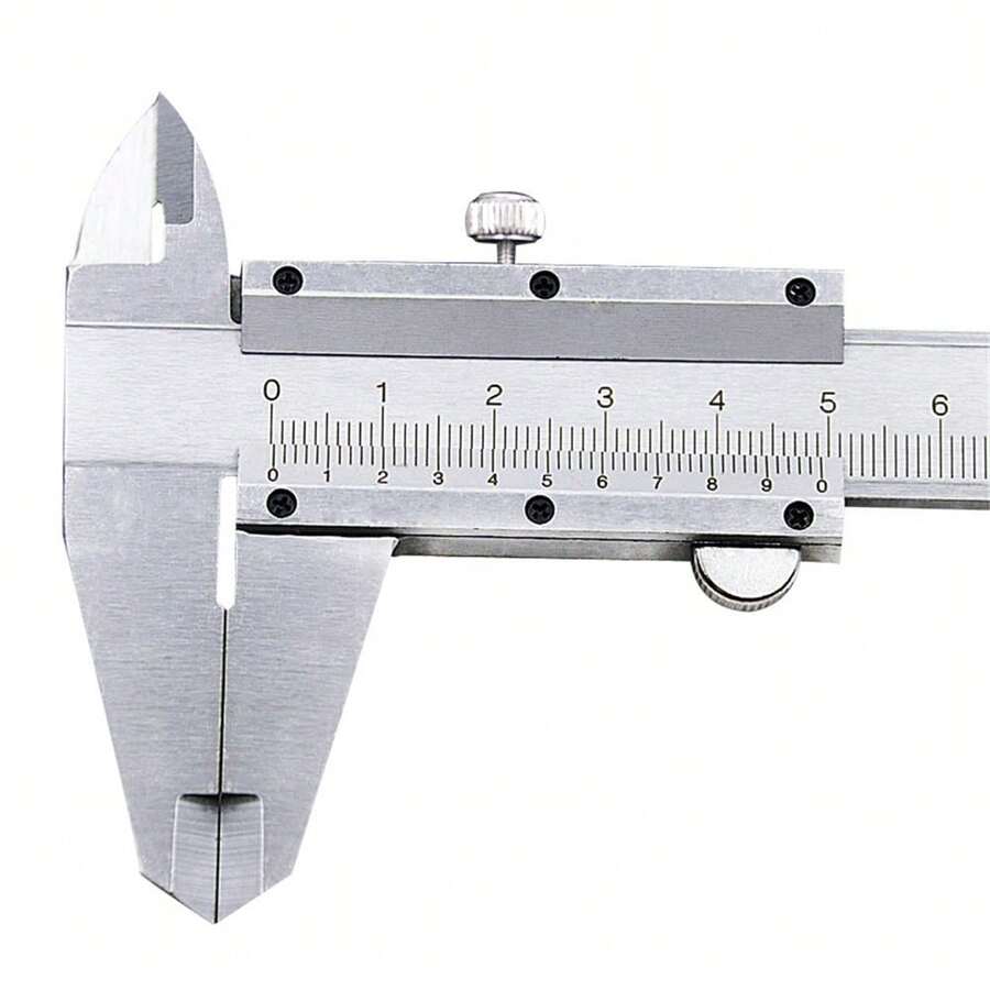 1pc DIY Measure Tool Stainless Steel 150mm Vernier Caliper Aperture Depth Diameter Measure Tool - Silver - View 1