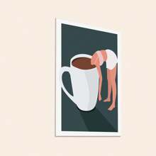 1 幅抽象现代简约创意绘画，客厅、卧室、家居装饰墙面艺术，帆布海报（可选带框） - A(Frameless) - 查看 4