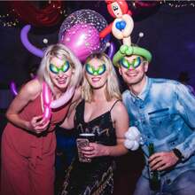 4 Stücke rote Herz-Haarband mit Pailletten für Valentinstag Party Dekoration und Abschlussball