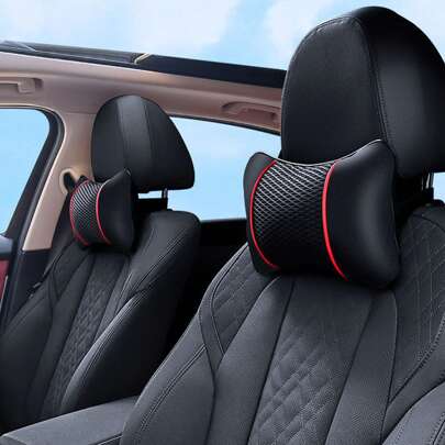 1 pezzo Cuscino in rete di seta ventilata per poggiatesta auto