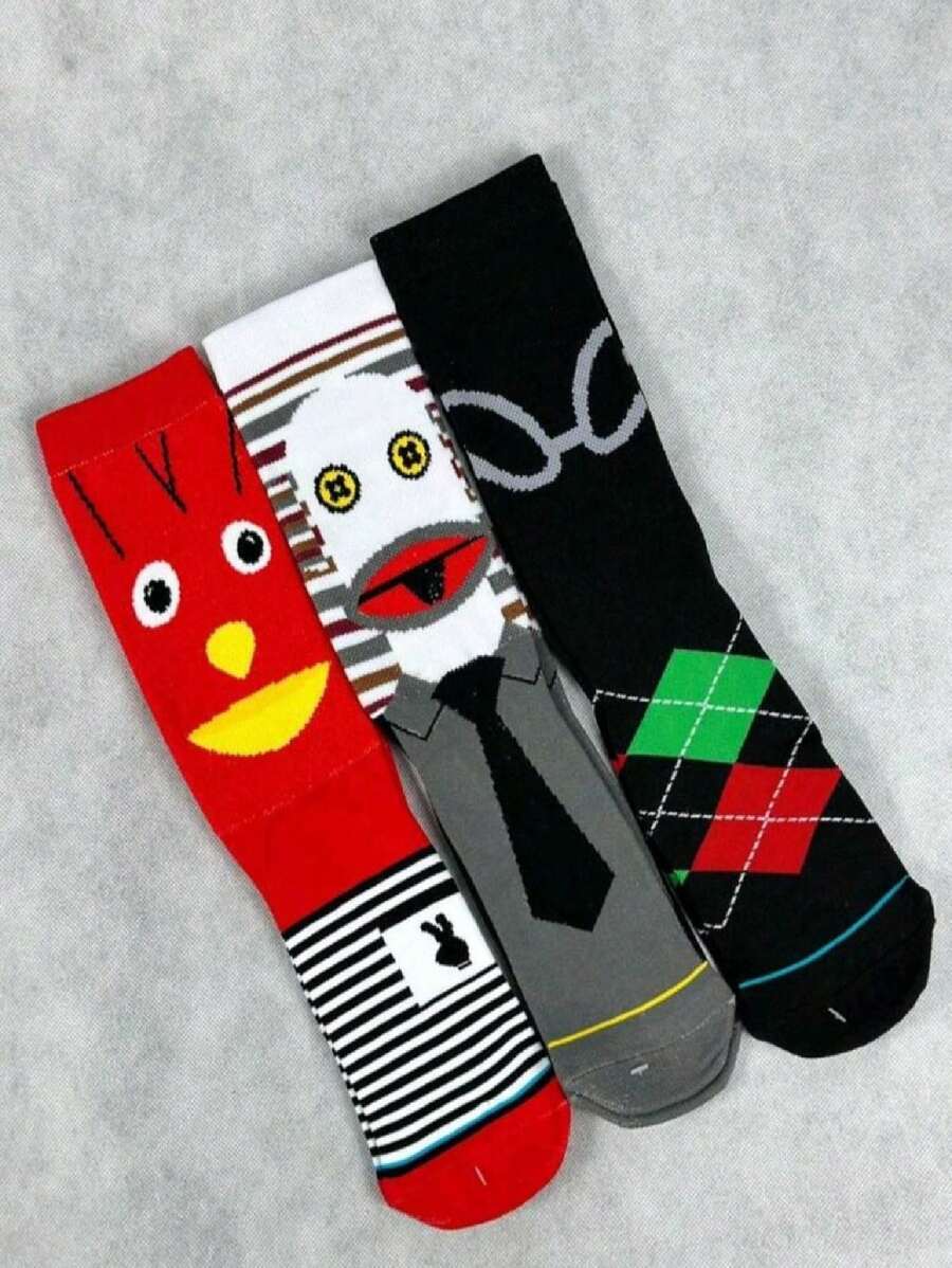 Calcetines Unisex con estampado Divertido 31 Minutos MEGAN SHOP - Multicolor - Ver 1