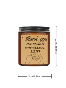 2入組熏衣草香氛療脈燭,帶個性化標籤,可作為桌面裝飾或送禮之用,適用於好友或生日禮物 - 茶色B(2裝) - 查看 2