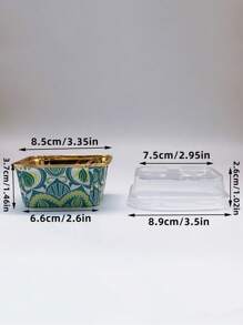 Cakegiugiu Set,50 Bohemian Style Cupcakes,50/100pcs Disposable Cupcake Cups,Square Paper Baking Cup,Heat Resistant Paper Cupcake Molds, Glossy Cupcake Liners,Muffin Cup, Cake Holder, Perfect For Parties,Weddings,Birthdays And The New Year! - 01 - View 6