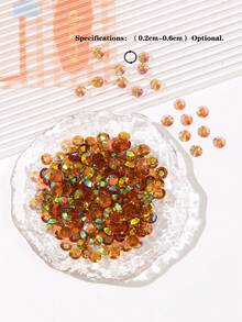2mm-6mm圓形平背樹脂鑲嵌鉆石透明candy Ab色閃爍水晶珠釘,適用於衣服、袋子、鞋子、指甲藝術、杯子、瓶子、隨行杯、手機、化妝diy配件 - 咖啡棕 - 查看 3