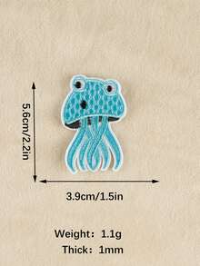 1set/7pcs Embroidered Starfish Iron-On Patch, Clothing Hat Accessory Diy Decoration - Multicolor - View 7