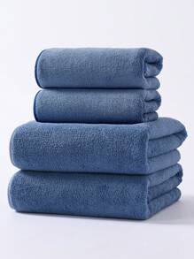 1pc Coral Fleece Soft Absorbent Quick-Dry (Lightweight) Solid Color Non-Shedding Hair Drying Towel, Suitable For Home Bathing And Face Washing, Or 1pc Bath Towel Shower Towels For Beaty Salon, Hotel Sports,Home Essentials, Towel, Skin Care Bath Towel Sheet