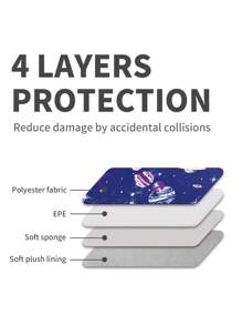 canvas artisan 印花防水笔记本电脑包 便携式笔记本电脑内胆包 适用于 MateBook - 藍色 - 查看 6