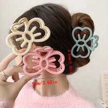 3入組簡單可愛的蝴蝶形髮夾,適用於各種場合