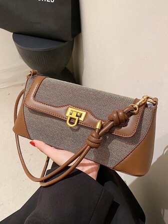 2024 Fall/Winter New Fashion Texture Armpit Bag Small Niche Shoulder Diagonal Cross-Body Bag