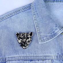 1pc Children's Acrylic Animal Shaped Brooch / Pin, Handmade, Fashionable Clothing And Accessory, All Seasons - Beige - View 5