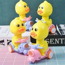 按下即走趣味小鴨慣性車玩具 - 粉色 - 查看 2