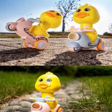 按下即走趣味小鴨慣性車玩具 - 粉色 - 查看 7