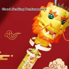 舞龍泡泡棒帶鋰電池農曆新年慶典、節慶禮物 - 金色 - 查看 4