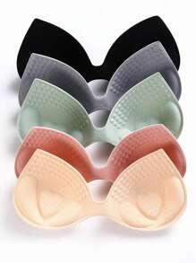 5pcs/Set Latex Bra Inserts & Back Pad Replacement For Swimwear & Bra Padding - Multicolor - View 2