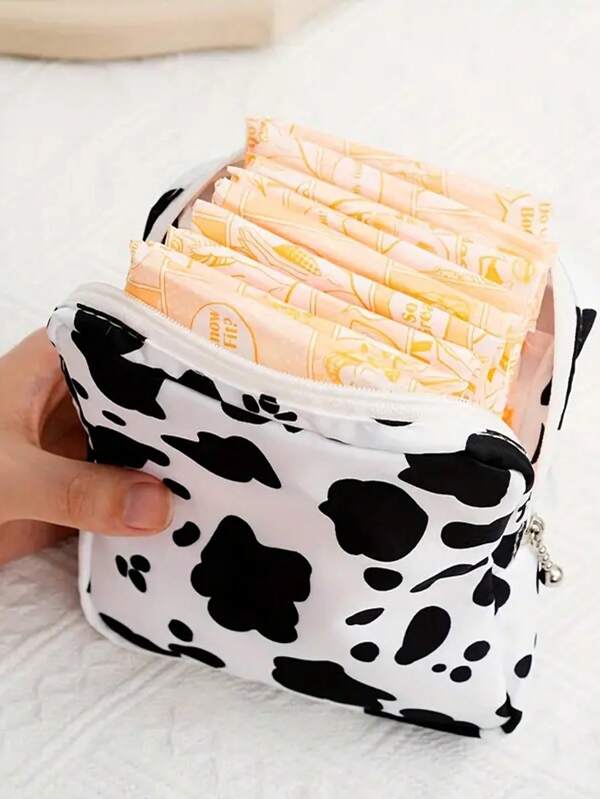 Sanitary Pad Storage Bag, Portable And Cute Makeup Bag, Waterproof