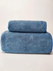 1pc Coral Fleece Soft Absorbent Quick-Dry (Lightweight) Solid Color Non-Shedding Hair Drying Towel, Suitable For Home Bathing And Face Washing, Or 1pc Bath Towel Shower Towels For Beaty Salon, Hotel Sports,Home Essentials, Towel, Skin Care Bath Towel Sheet