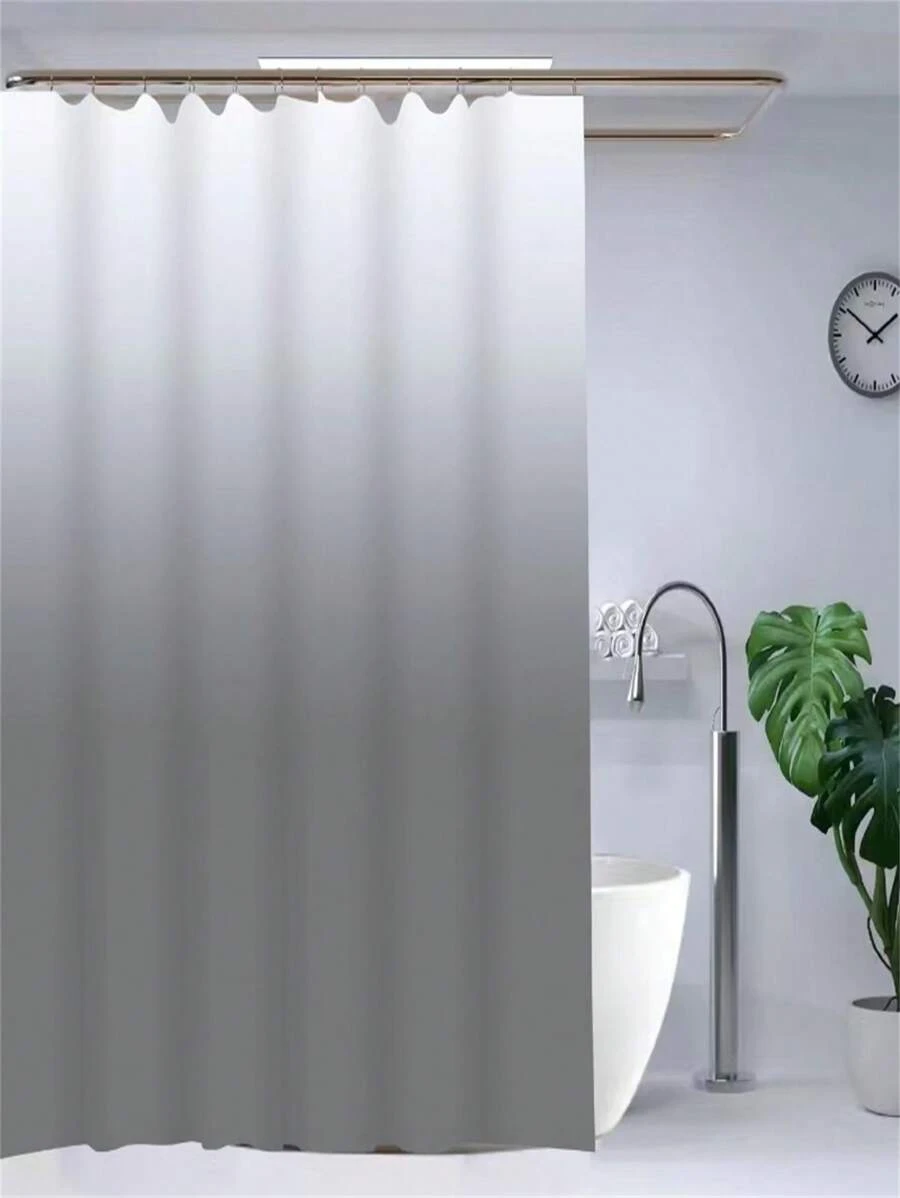 1pc Peva Grey Ombre Shower Curtain SHEIN USA