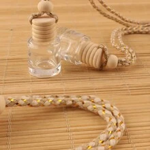 2入組圓柱形香水瓶掛件,8ml汽車香水瓶掛件,可放置於車內衣櫥、家中等地方 - 透明 - 查看 6