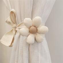 1pc Cute Three-Dimensional Flower Curtain Tieback - Simple And Stylish Hanging Ornament For Bedroom And Living Room Decor - 70cm~100cm - View 6