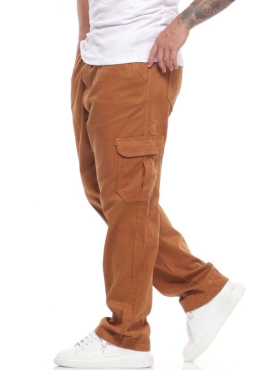 Men Sweatpants - 駝色 - 查看 1