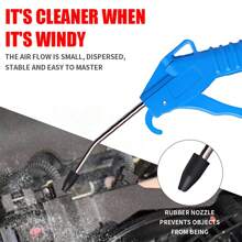 氣動除塵器套裝,包括氣體吹槍、氣動泵、延長噴嘴等專業氣動工具,適用於除塵 - 銅色 - 查看 3