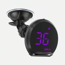 GPS Head Up Display Car Windshield HUD Universal Digital Display With Rotating Suction Cup Bracket Speedometer Digital Clock Overspeed Alarm For All Vehicles Car Electronic Accessories