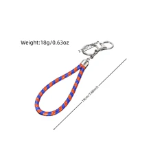 1pc Women's Colourful Rhinestone Keychain With Keyring And String - Multicolor - View 6