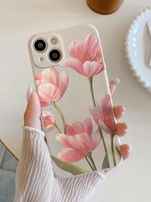 4件套 新品上市 直边防摔加厚手机壳 印花花纹 兼容、三星、小米等手机 防水防震防刮 - 彩色 - 查看 5