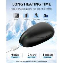 Hand Warmers Rechargeable, Portable Electric Hand Warmer, 3S Fast Heating, Reusable Handwarmers For Outdoors Hunting Golf Camping, USB Pocket Heater For Men Women Kids, Warm Gifts