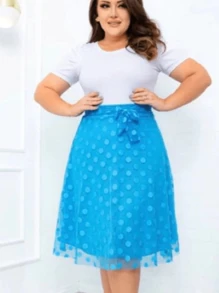 Women Skirts - Baby Blue - View 2