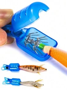 10 cái Móc câu cá Lớp bảo vệ , PVC Con tôm Mực ống Cái móc Che phủ - Xem 1
