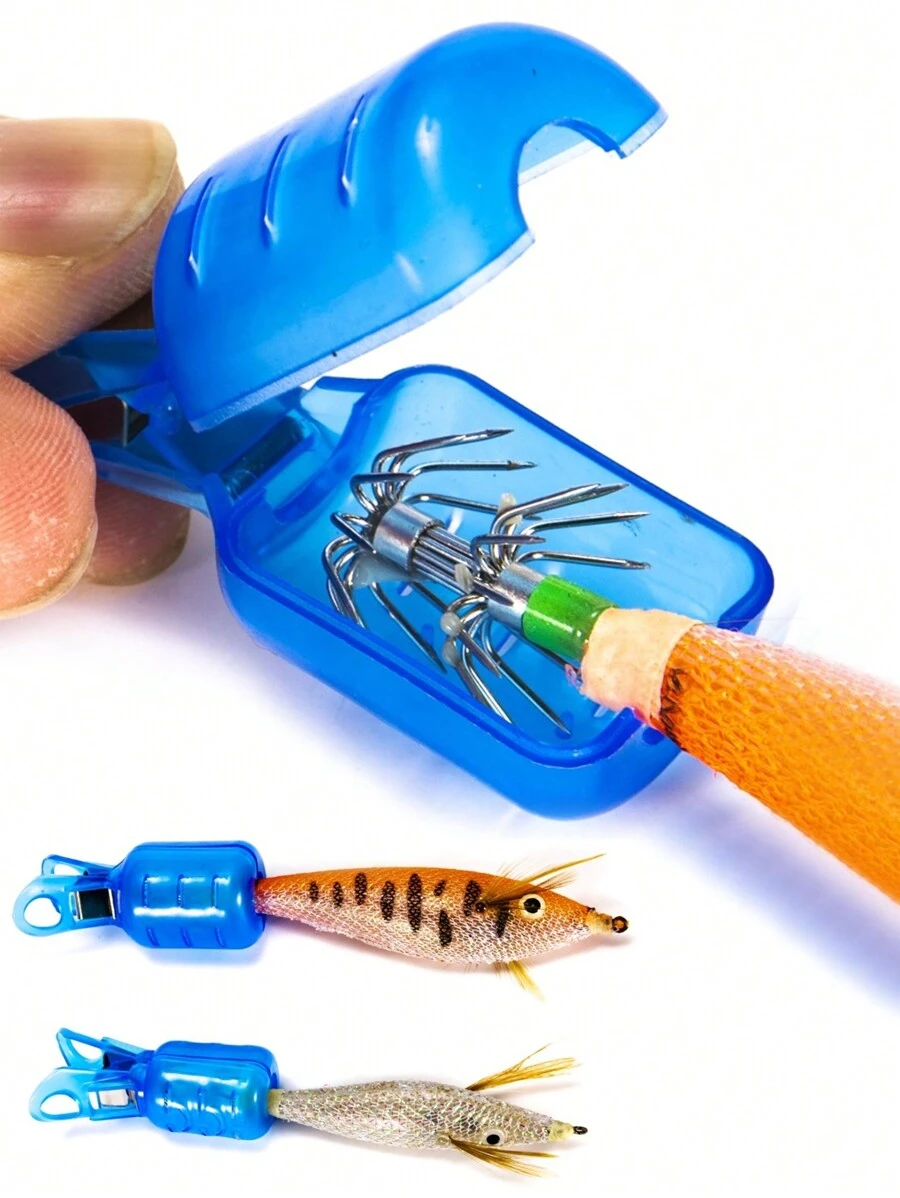 10 cái Móc câu cá Lớp bảo vệ , PVC Con tôm Mực ống Cái móc Che phủ - Xem 1