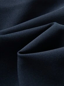 Montvoo Fitness Men Solid Color Zipper Pocket Sports Shorts - Navy Blue - View 6